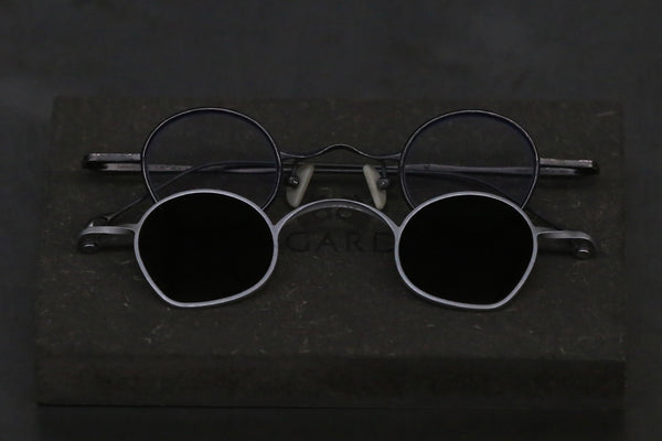Rigards retro gray silver frame green lens glasses RG1925TI